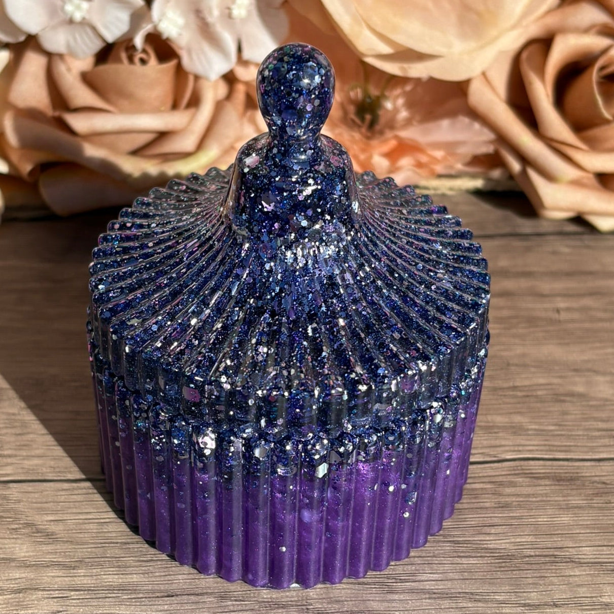 Kleine Diamantdose mit Deckel – handgefertigte Schmuckdose in verschiedenen Designs
