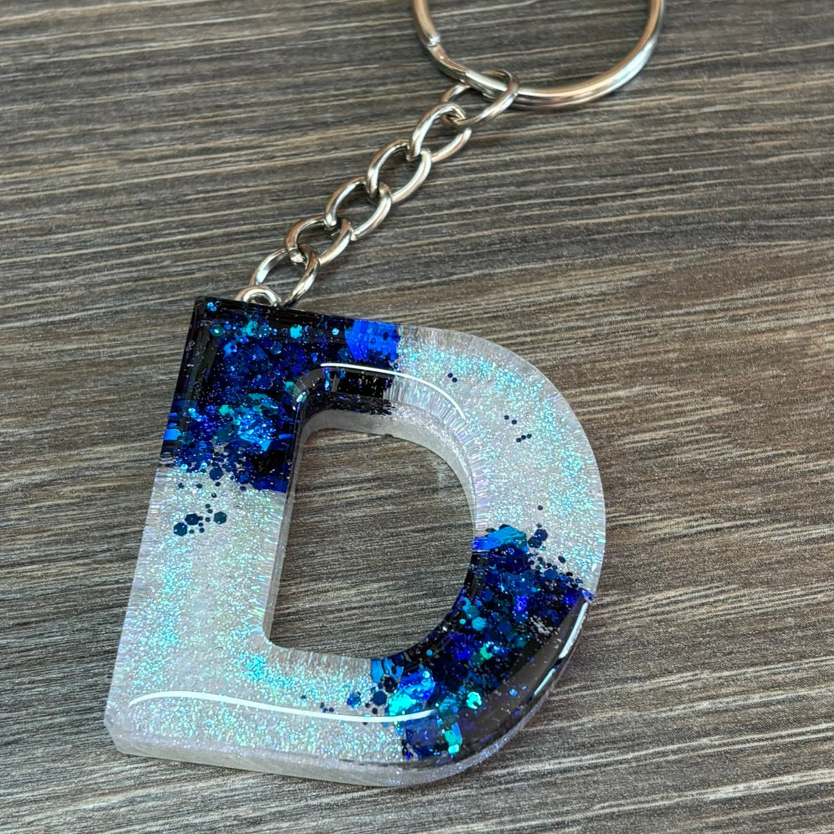 Buchstaben Schlüsselanhänger D handgemacht