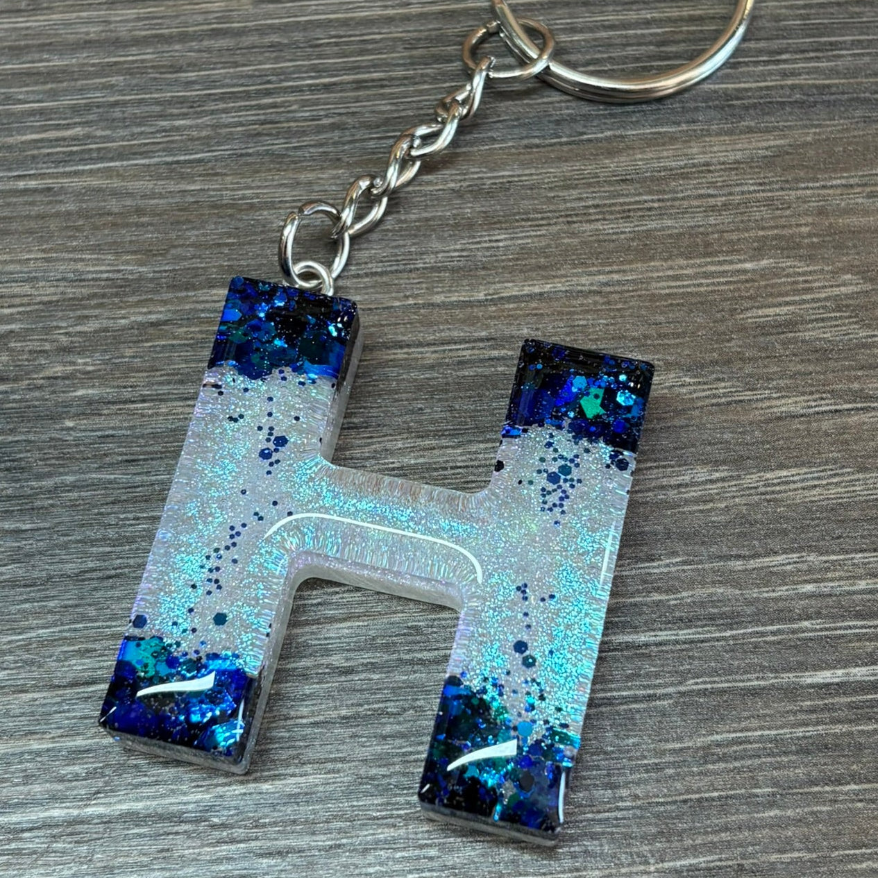 Buchstaben Schlüsselanhänger H handgemacht