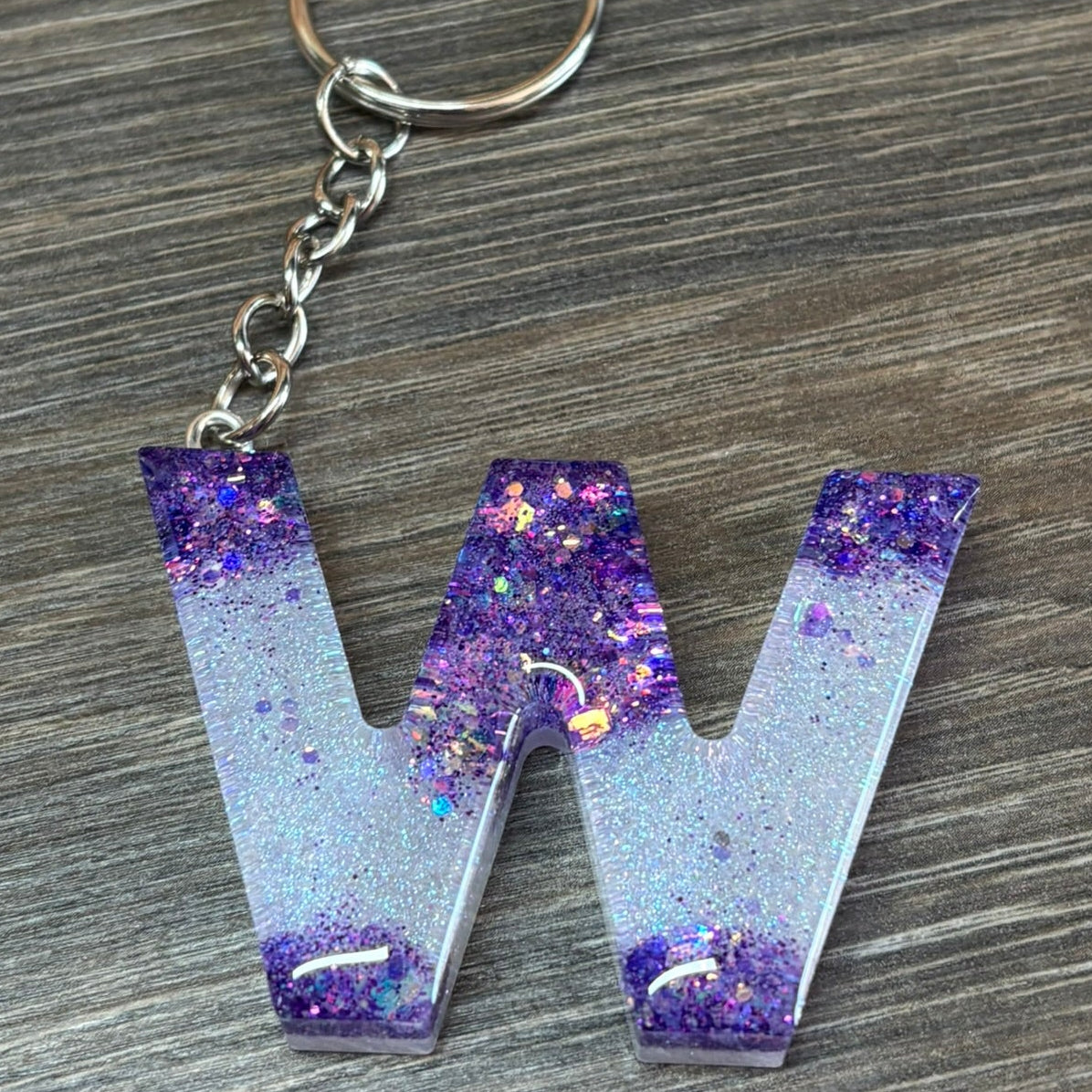 Buchstaben Schlüsselanhänger W handgemacht