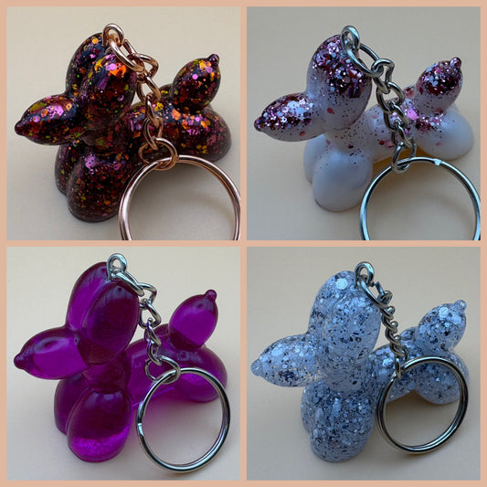 Schlüsselanhänger "Luftballon-Hund" versch. Designs