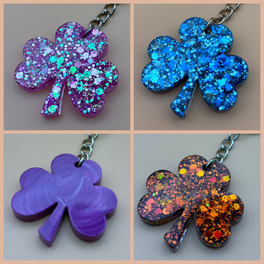 Schlüsselanhänger "Kleeblatt" versch. Designs