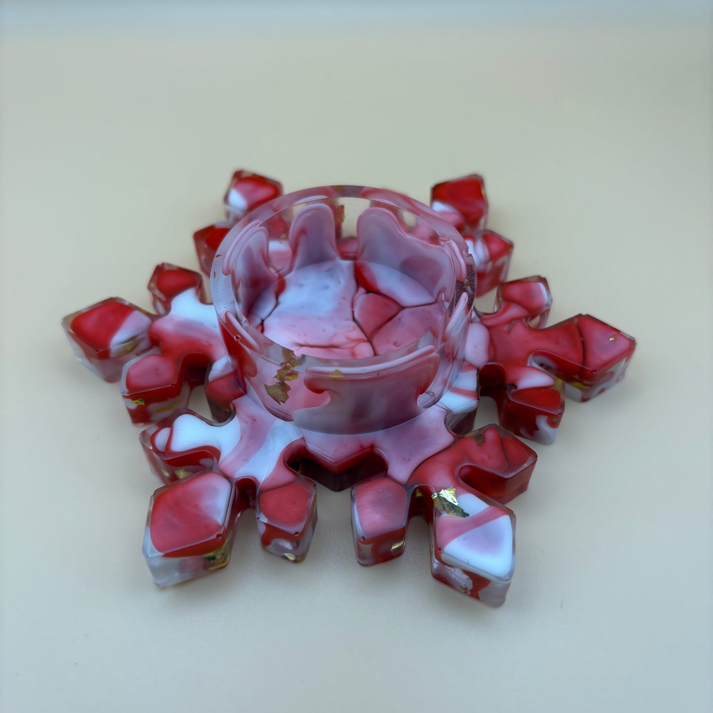 Teelichthalter "Schneeflocke"