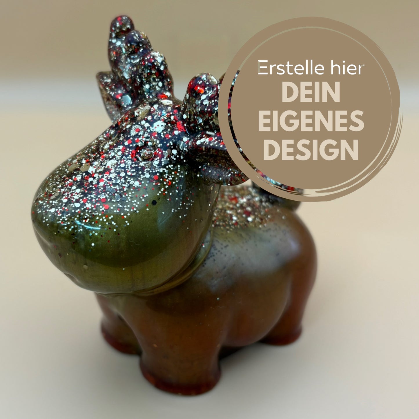 Figur "Weihnachts-Elch" in deinem Wunschdesign