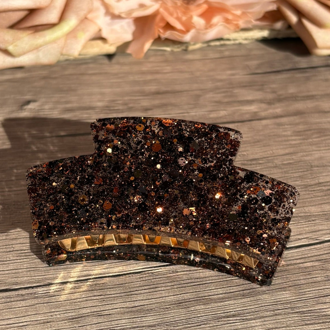 Haarspangen in verschiedenen Glitzer Designs – handgefertigter Haarschmuck