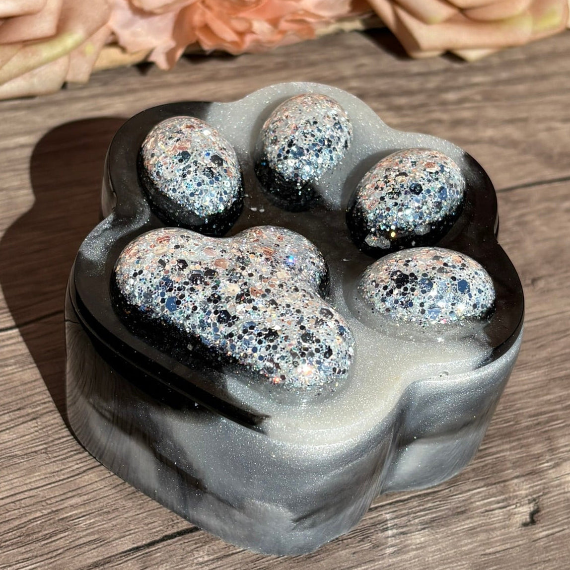 Pfotendose mit Deckel – handgefertigte Tierliebhaber Dose in verschiedenen Designs