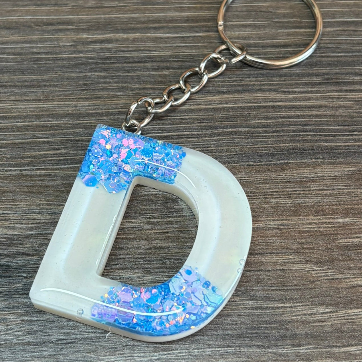 Buchstaben Schlüsselanhänger D handgemacht