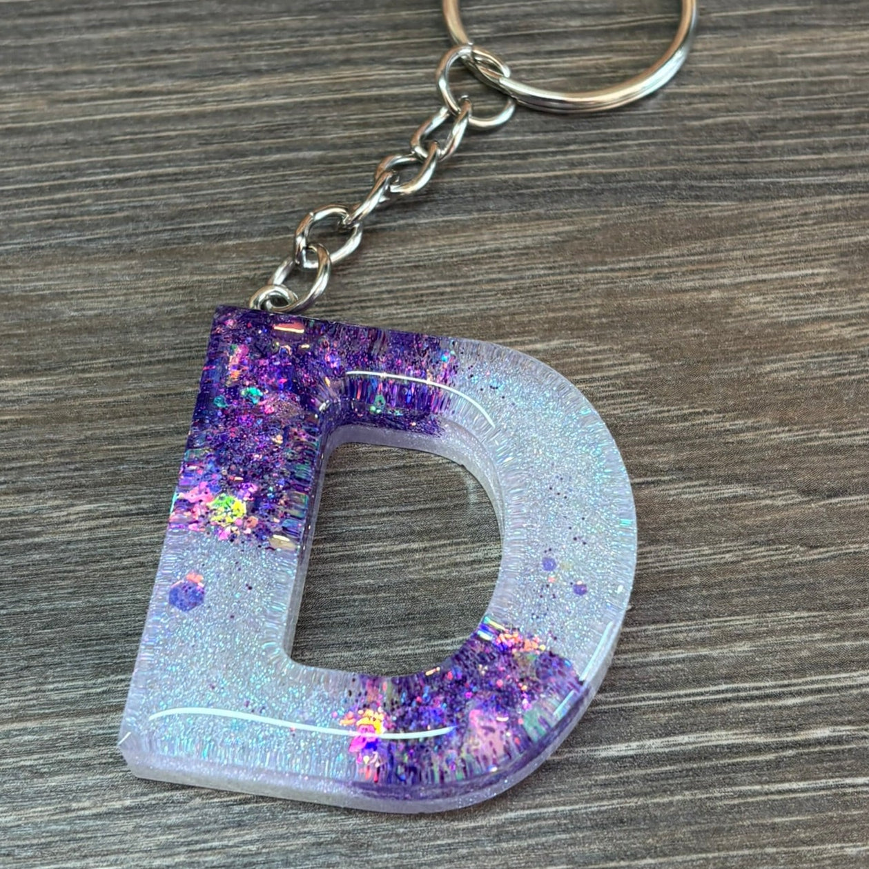 Buchstaben Schlüsselanhänger D handgemacht
