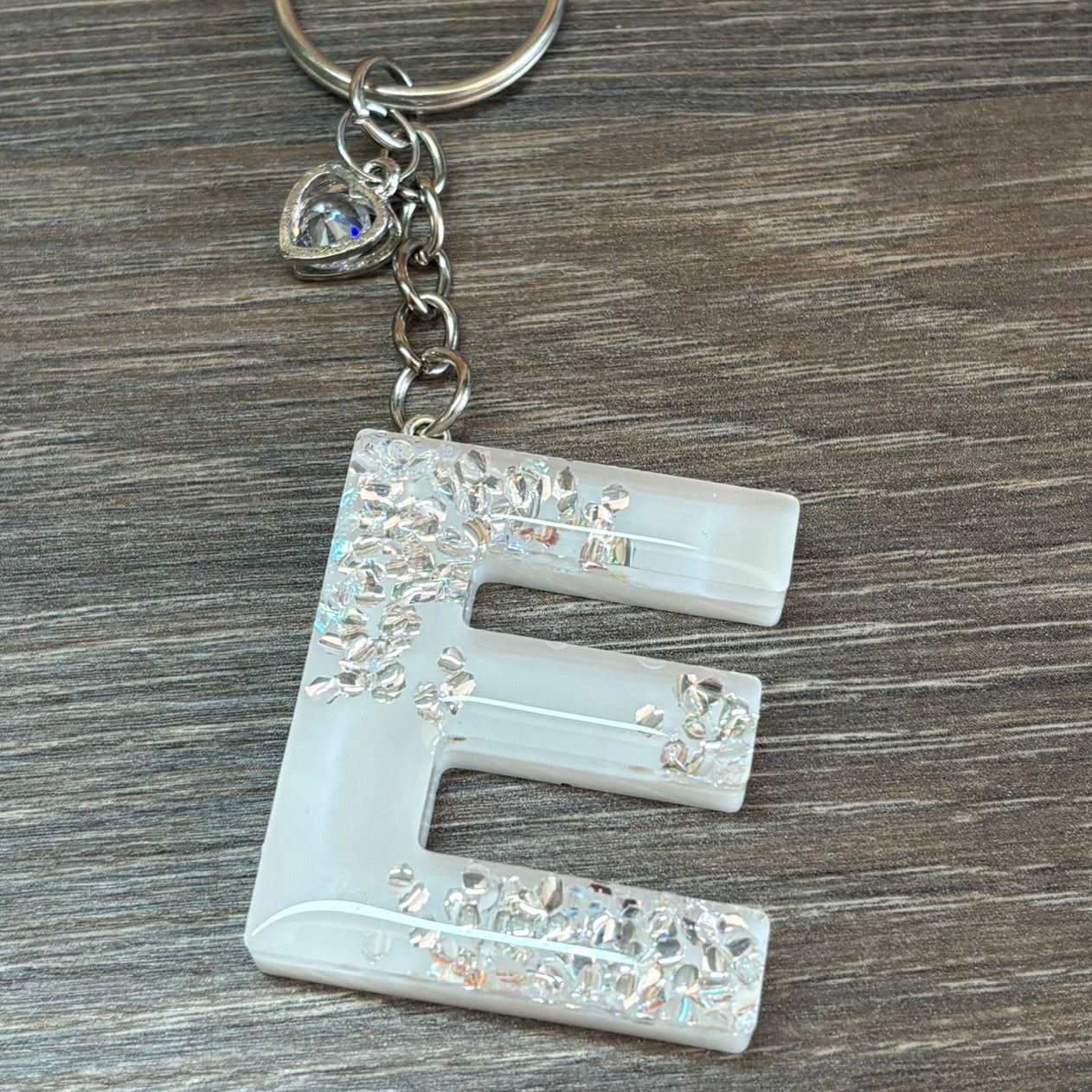 Buchstaben Schlüsselanhänger E handgemacht