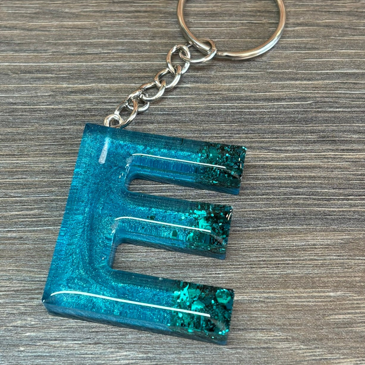 Buchstaben Schlüsselanhänger E handgemacht