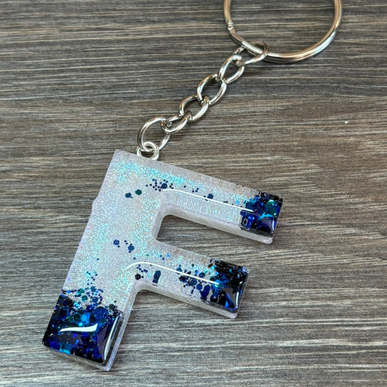 Buchstaben Schlüsselanhänger F handgemacht