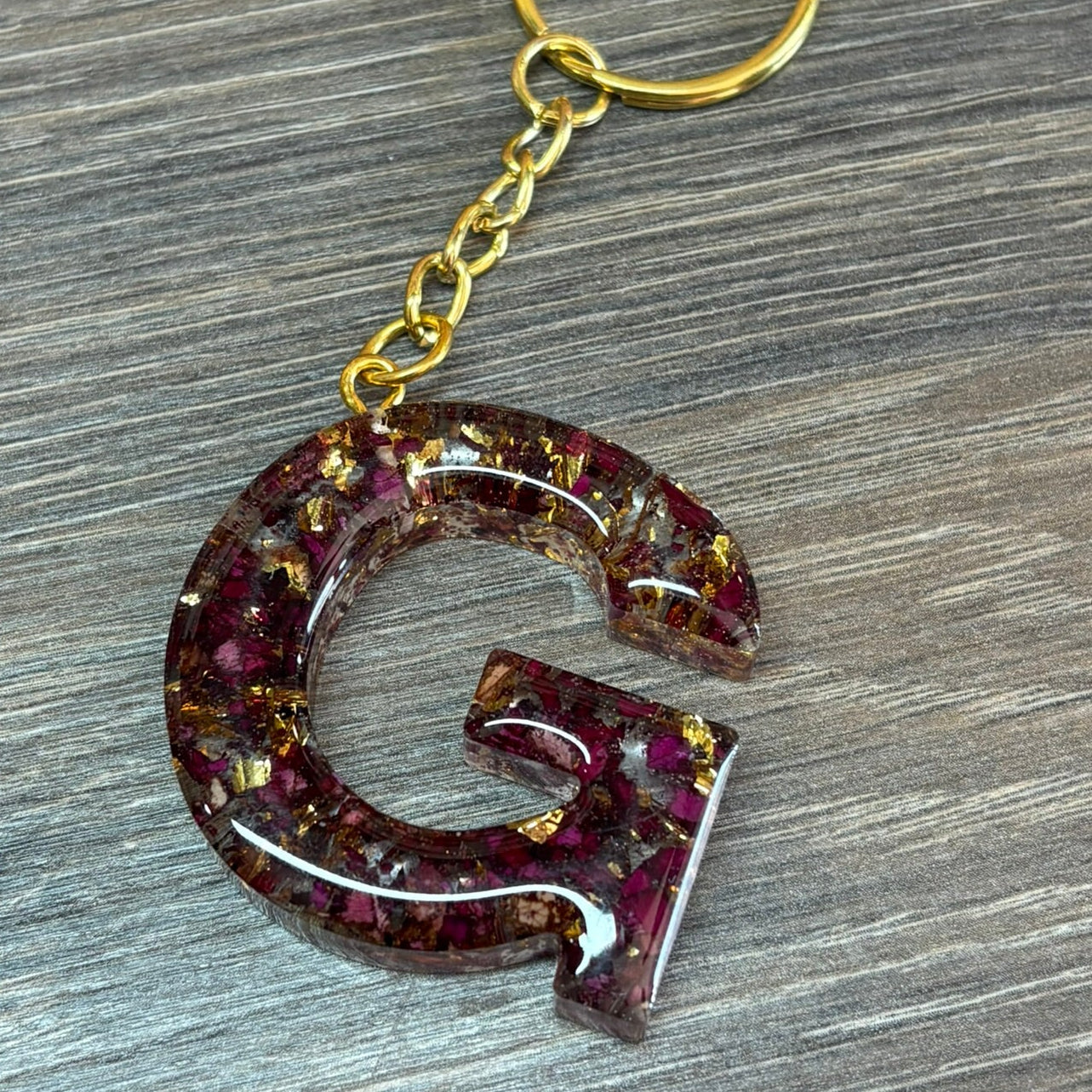 Buchstaben Schlüsselanhänger G handgemacht