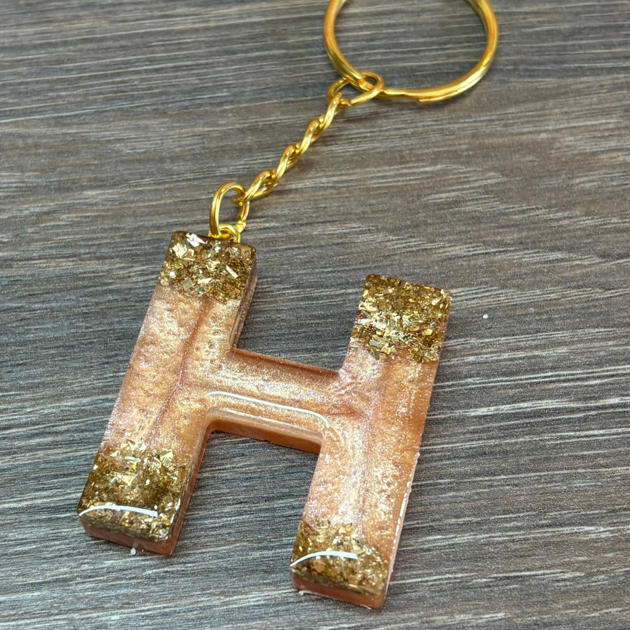 Buchstaben Schlüsselanhänger H handgemacht