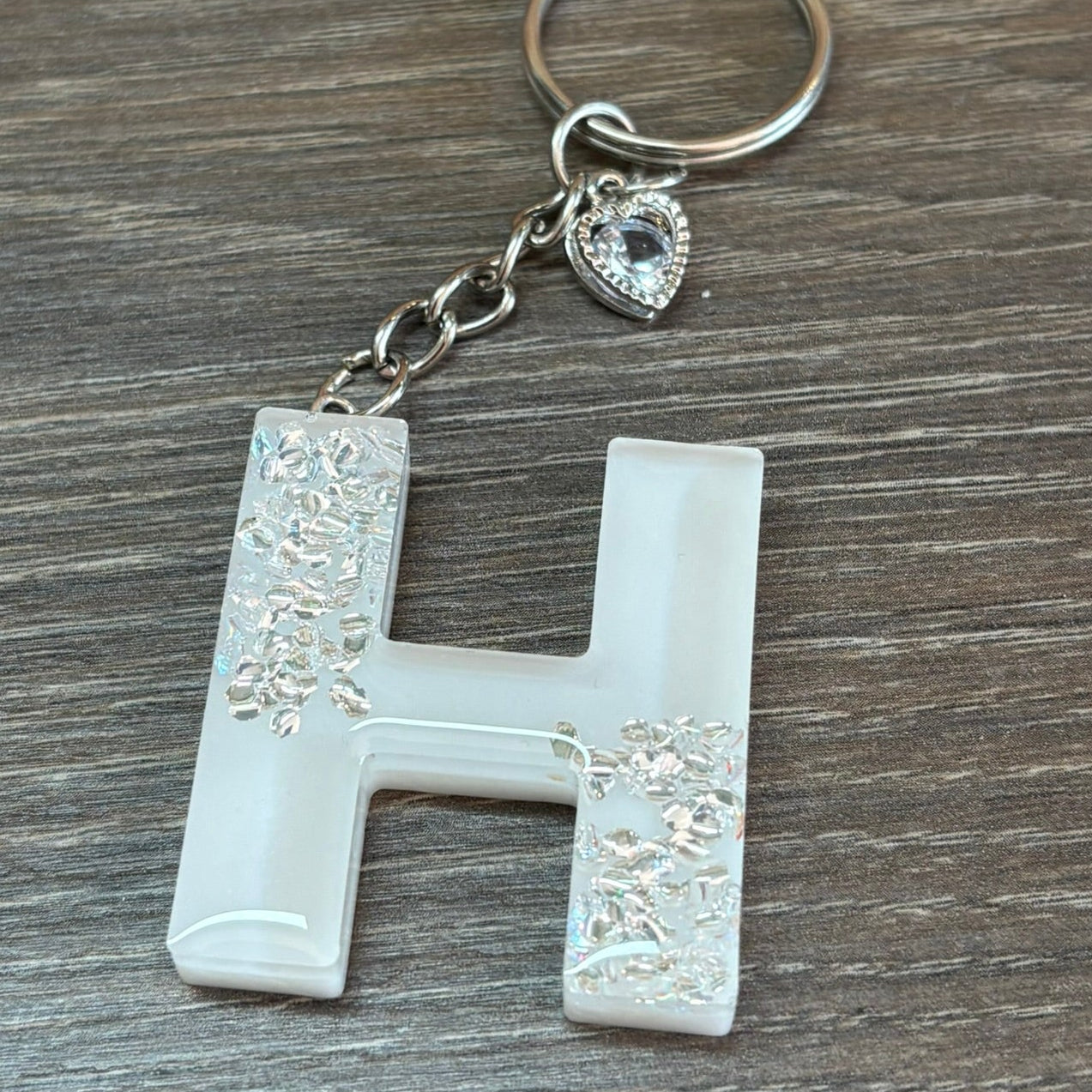 Buchstaben Schlüsselanhänger H handgemacht