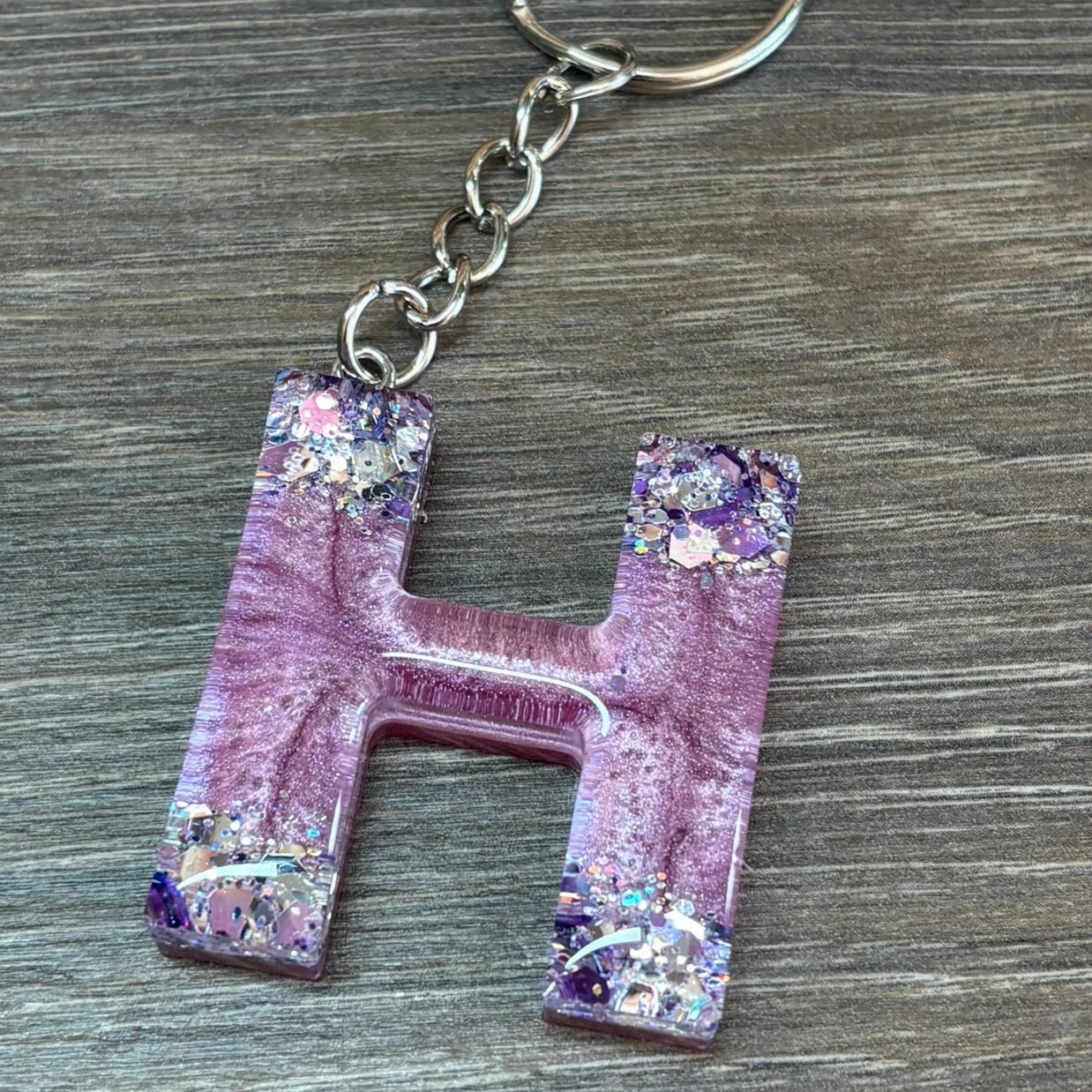 Buchstaben Schlüsselanhänger H handgemacht