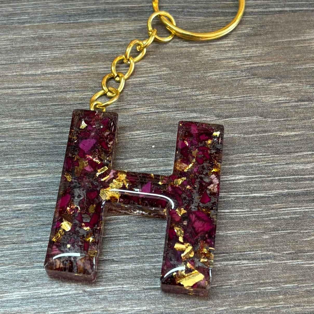 Buchstaben Schlüsselanhänger H handgemacht