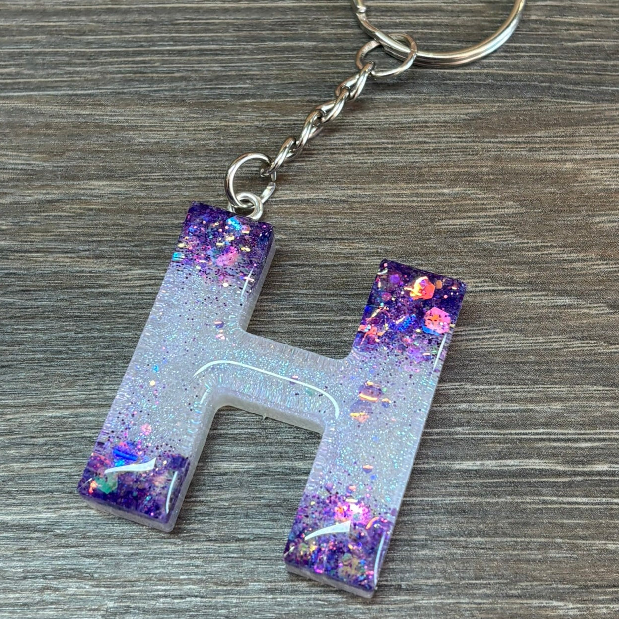 Buchstaben Schlüsselanhänger H handgemacht