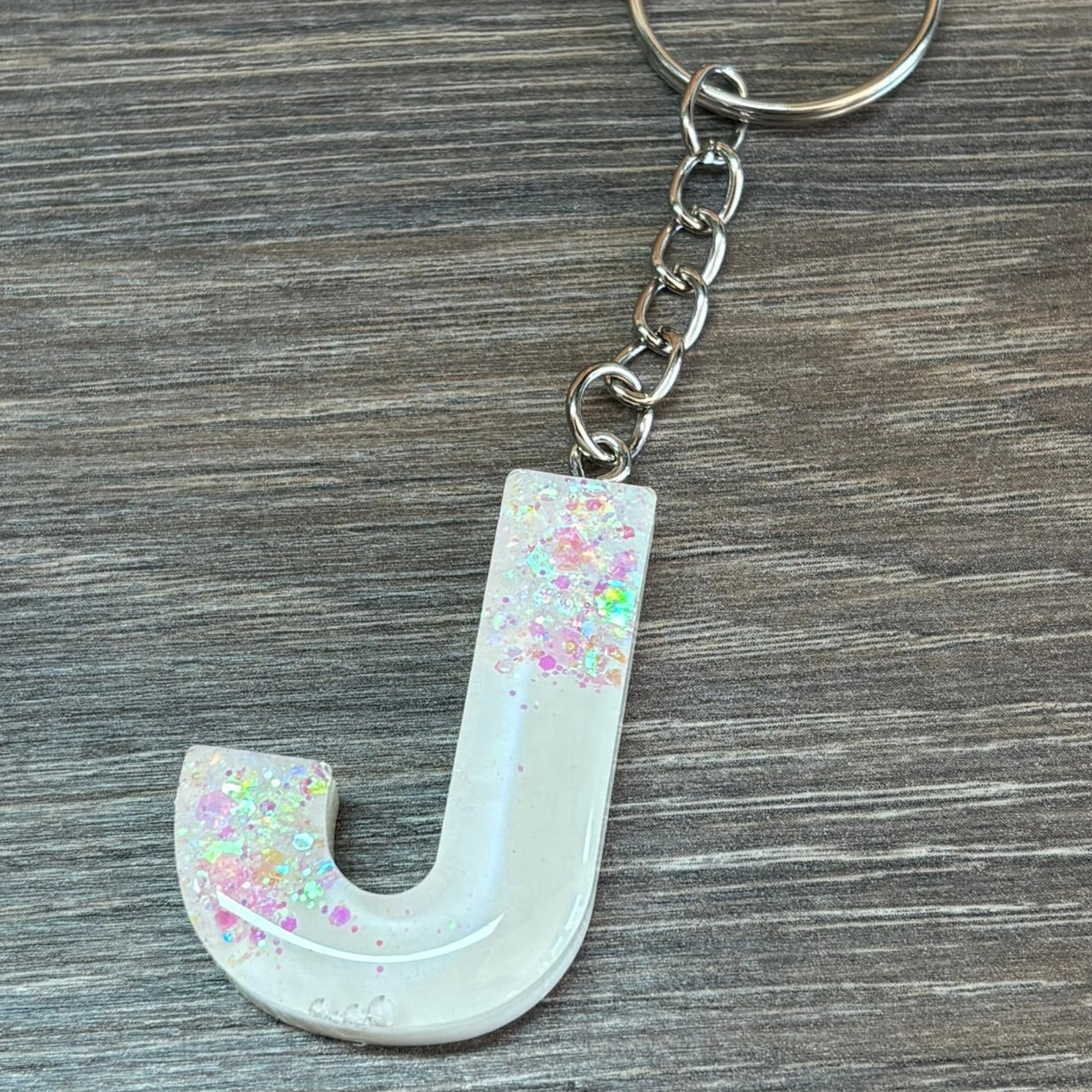 Buchstaben Schlüsselanhänger J handgemacht