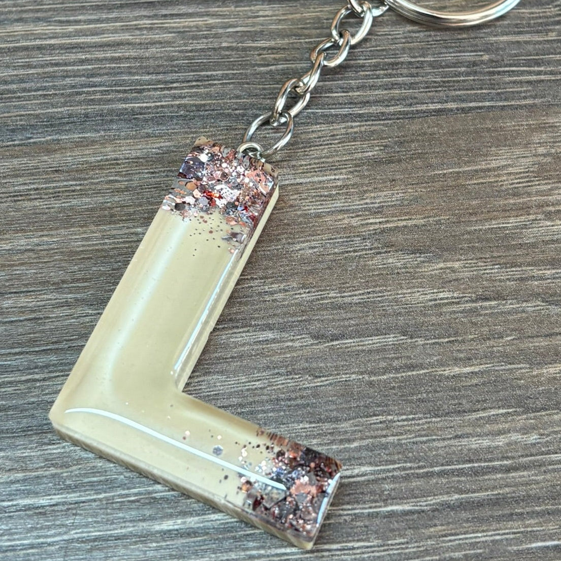 Buchstaben Schlüsselanhänger L handgemacht