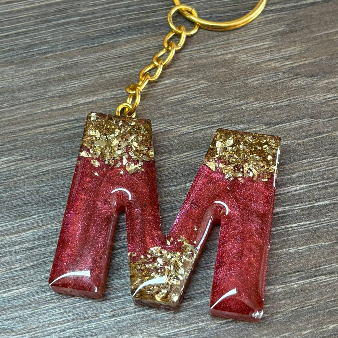 Buchstaben Schlüsselanhänger M handgemacht