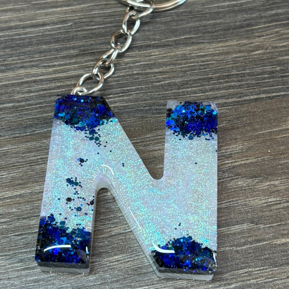 Buchstaben Schlüsselanhänger N handgemacht