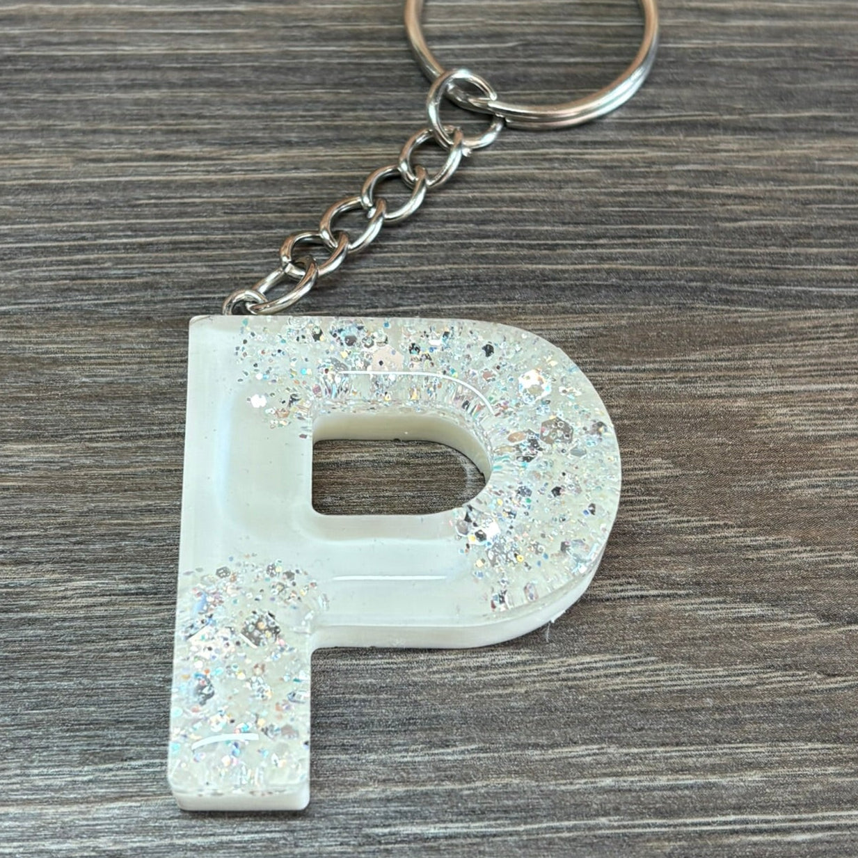 Buchstaben Schlüsselanhänger P handgemacht
