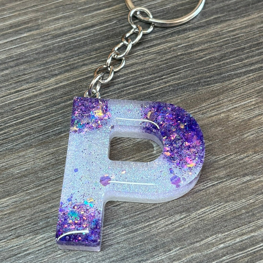 Buchstaben Schlüsselanhänger P handgemacht