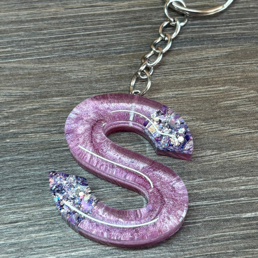 Buchstaben Schlüsselanhänger S handgemacht