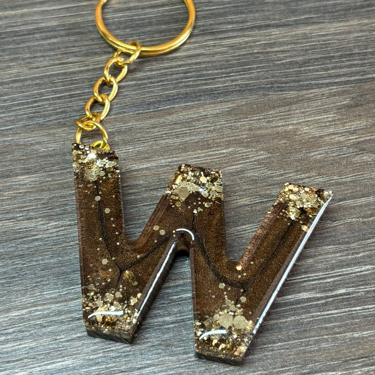 Buchstaben Schlüsselanhänger W handgemacht