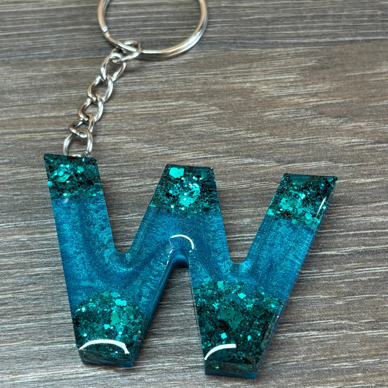 Buchstaben Schlüsselanhänger W handgemacht