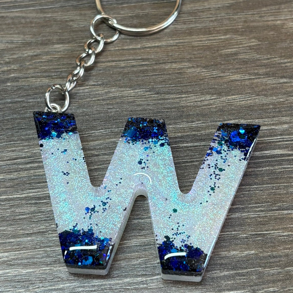 Buchstaben Schlüsselanhänger W handgemacht