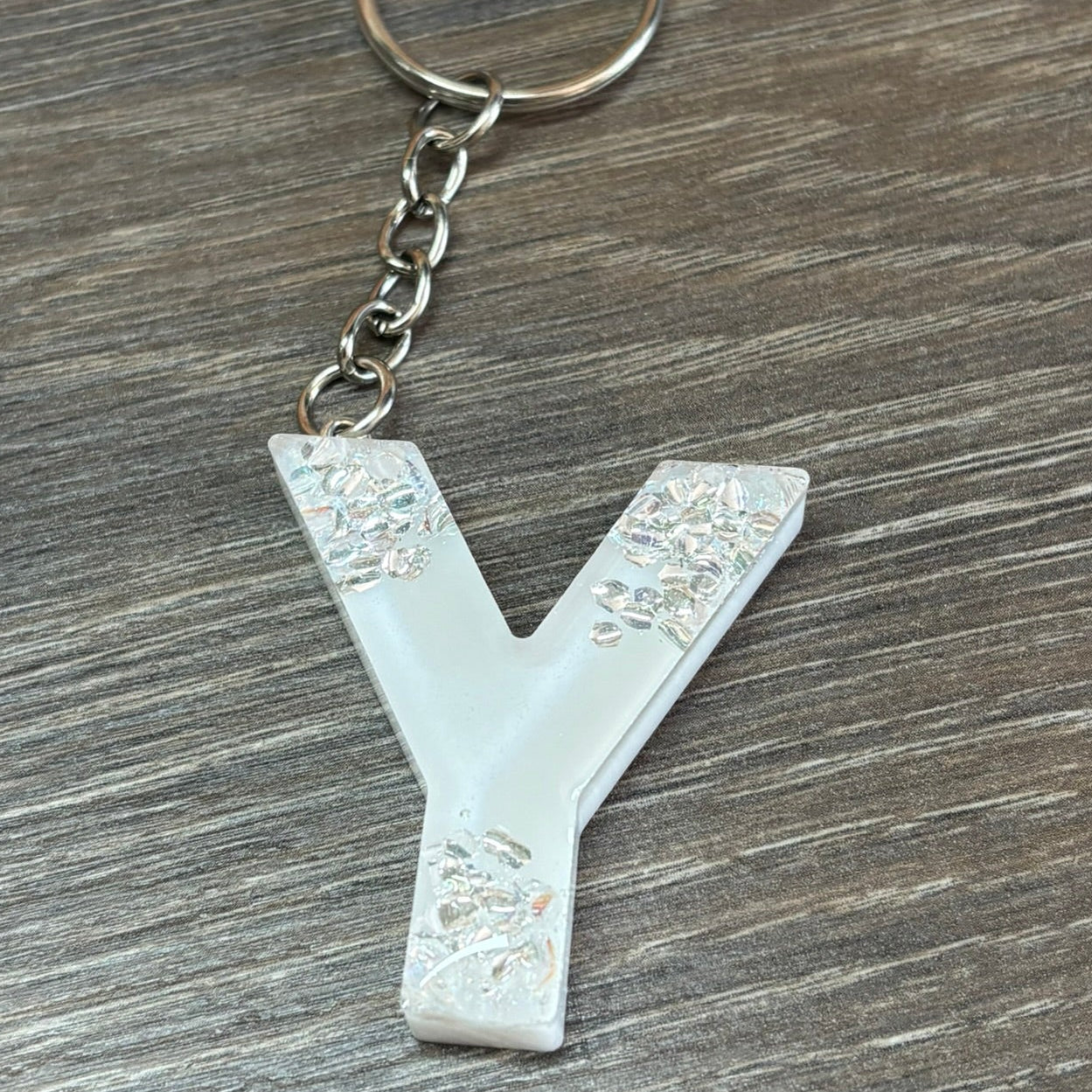 Buchstaben Schlüsselanhänger Y handgemacht