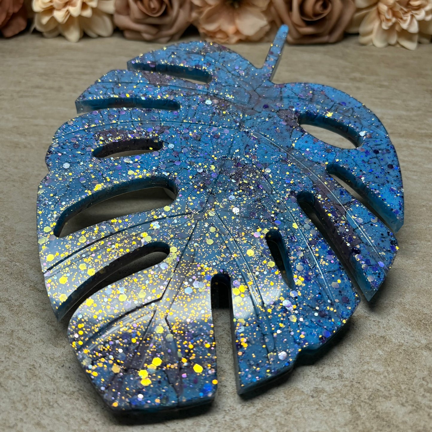 Dekotablett "Monstera-Blatt"