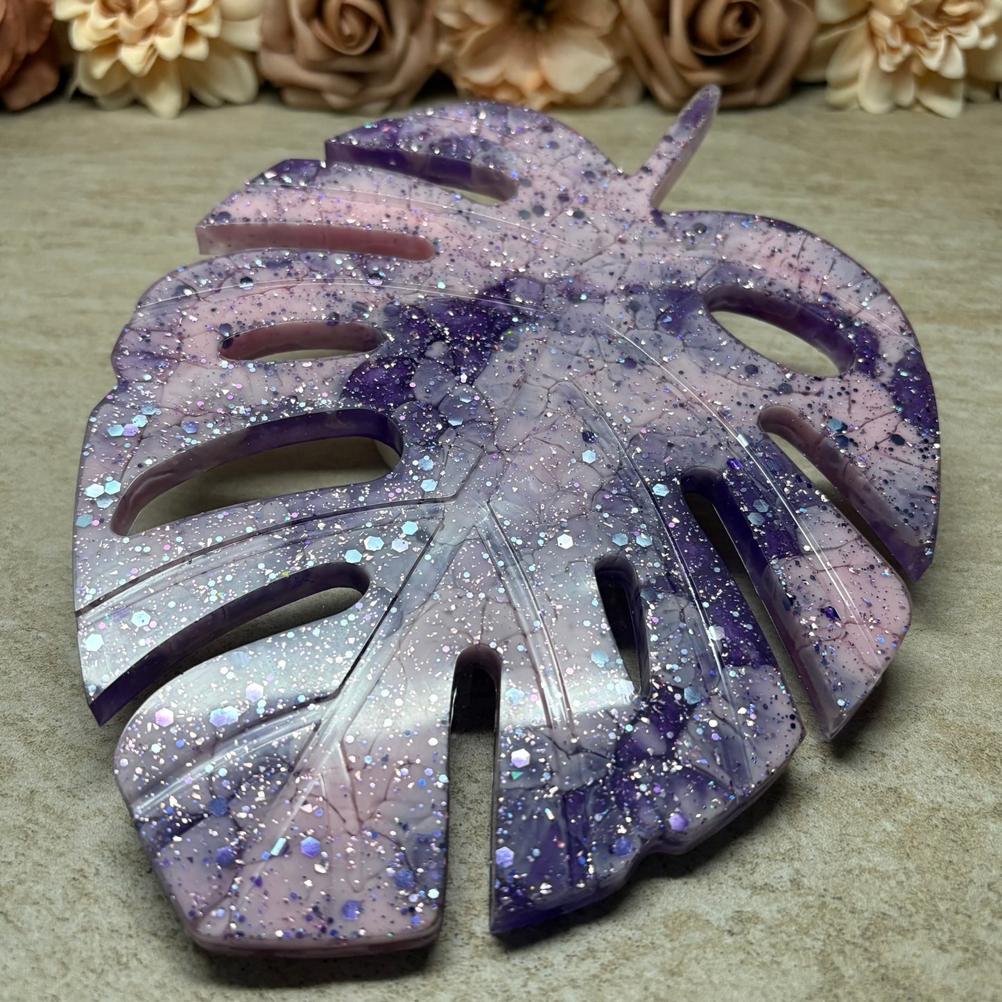 Dekotablett "Monstera-Blatt"