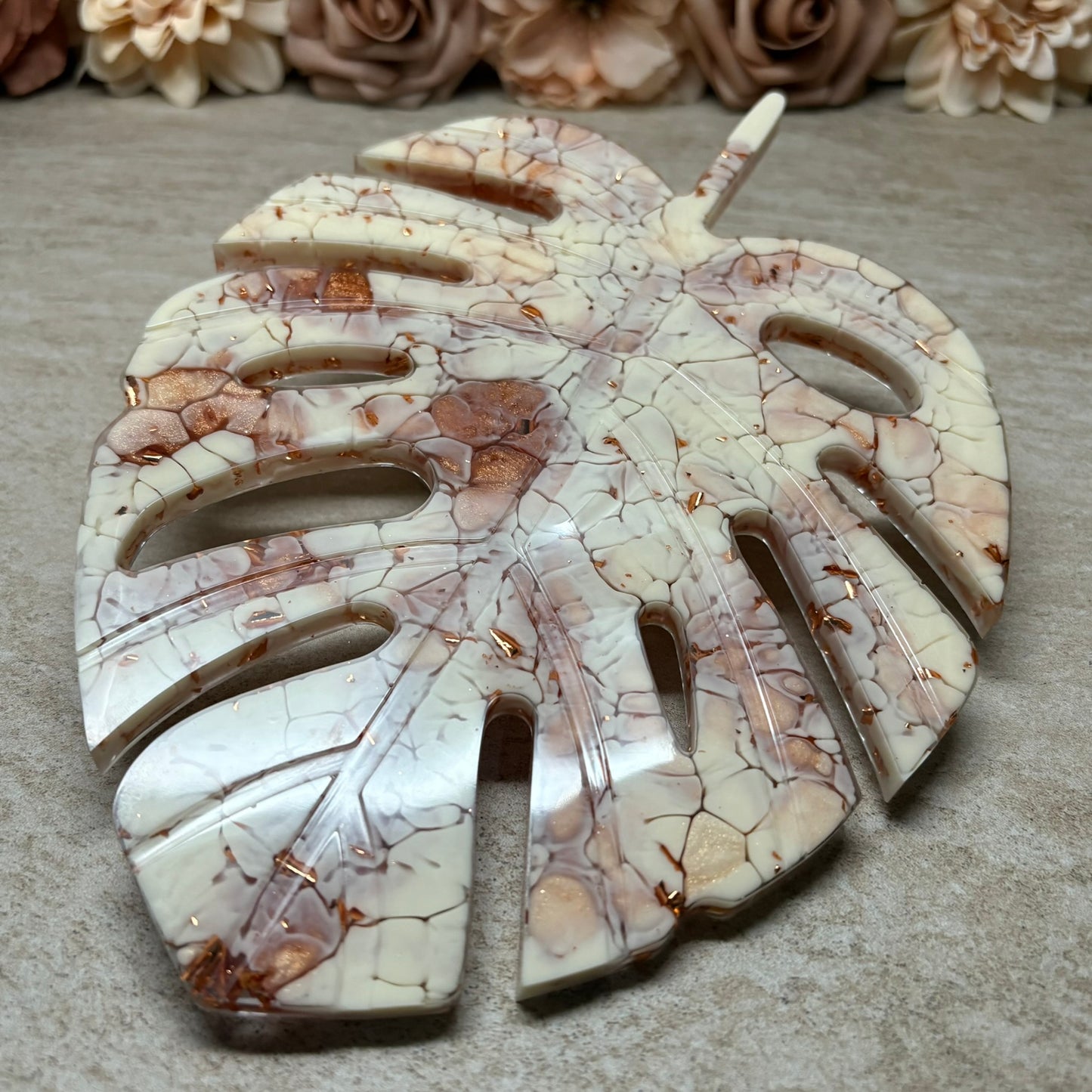 Dekotablett "Monstera-Blatt"