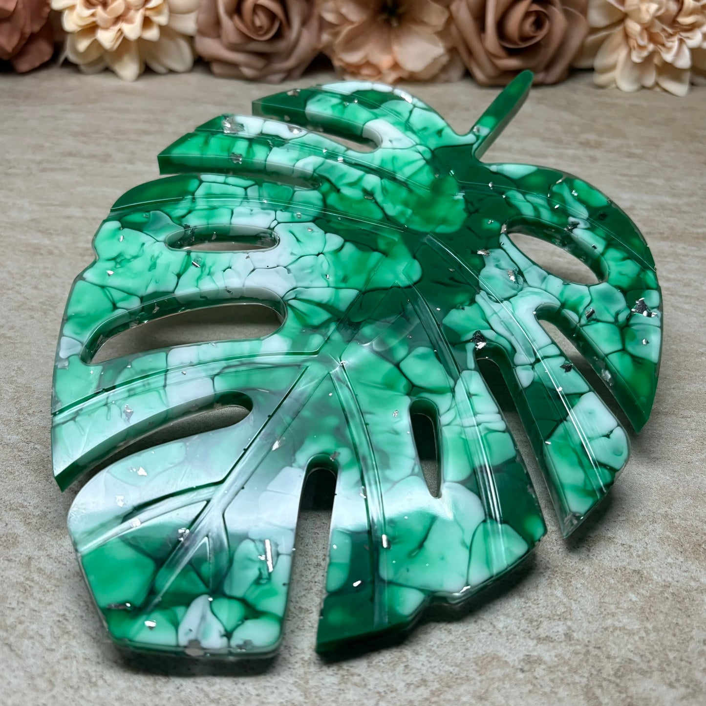 Dekotablett "Monstera-Blatt"