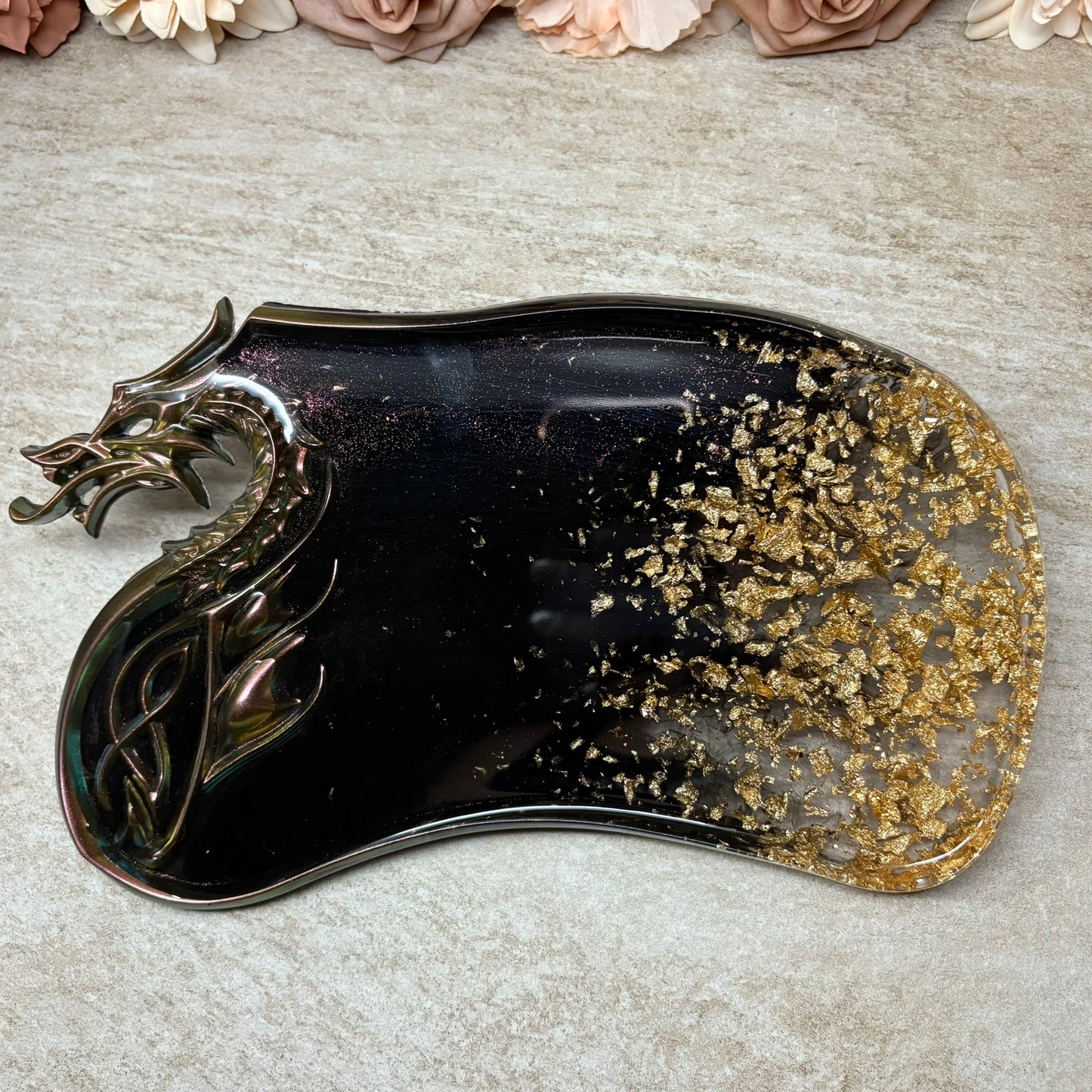 Deko-Tablett "Drachenkopf"