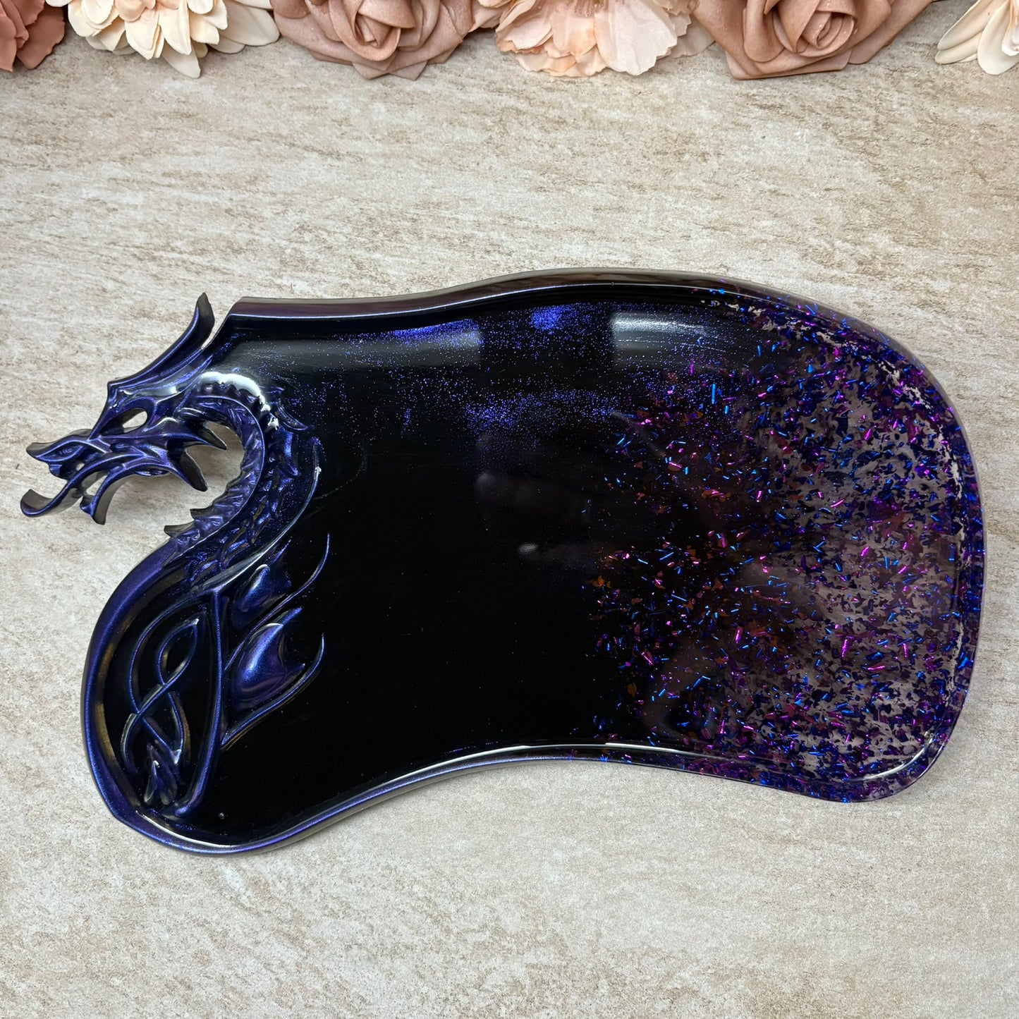 Deko-Tablett "Drachenkopf"