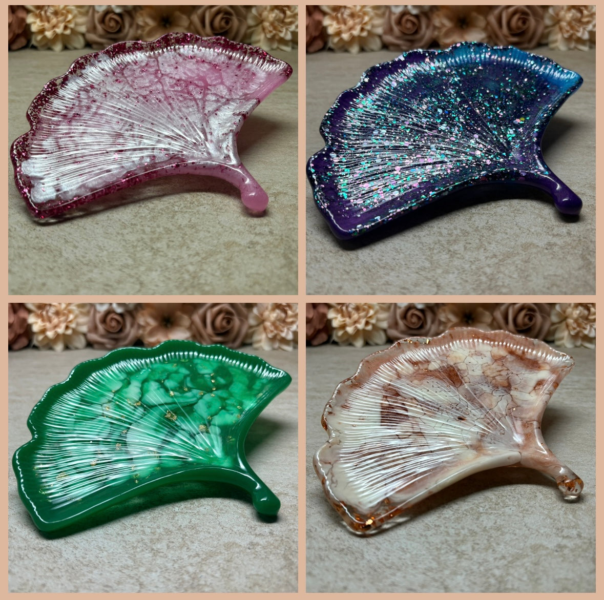 Dekotablett "Ginko-Blatt"