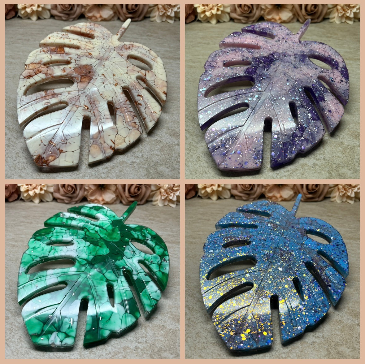 Dekotablett "Monstera-Blatt"