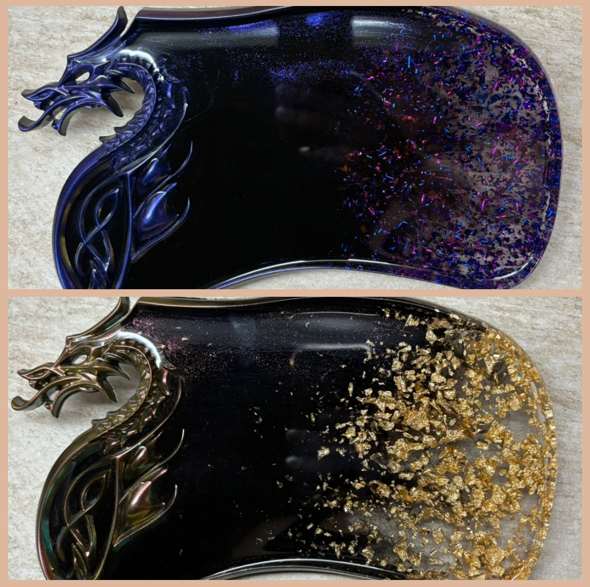 Deko-Tablett "Drachenkopf"