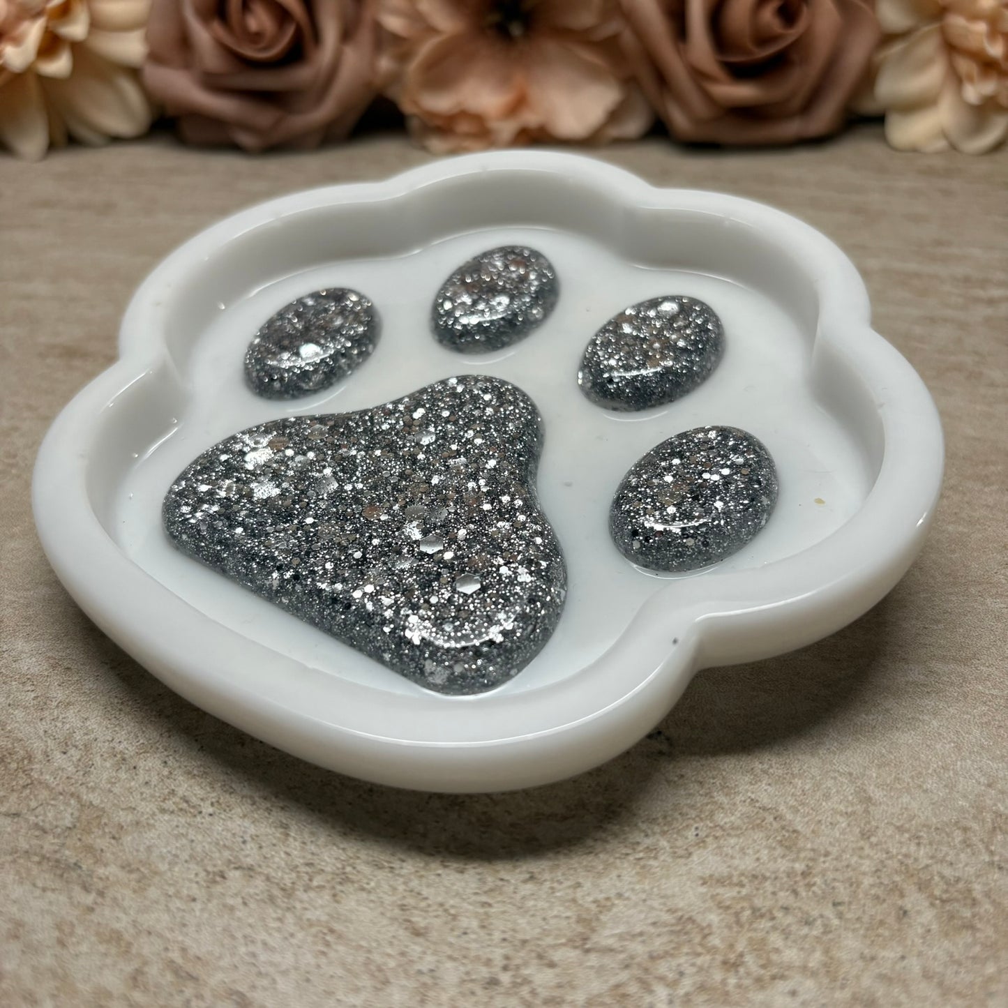 Schmuck-Tablett (-Schale)  "Pfote" versch. Designs