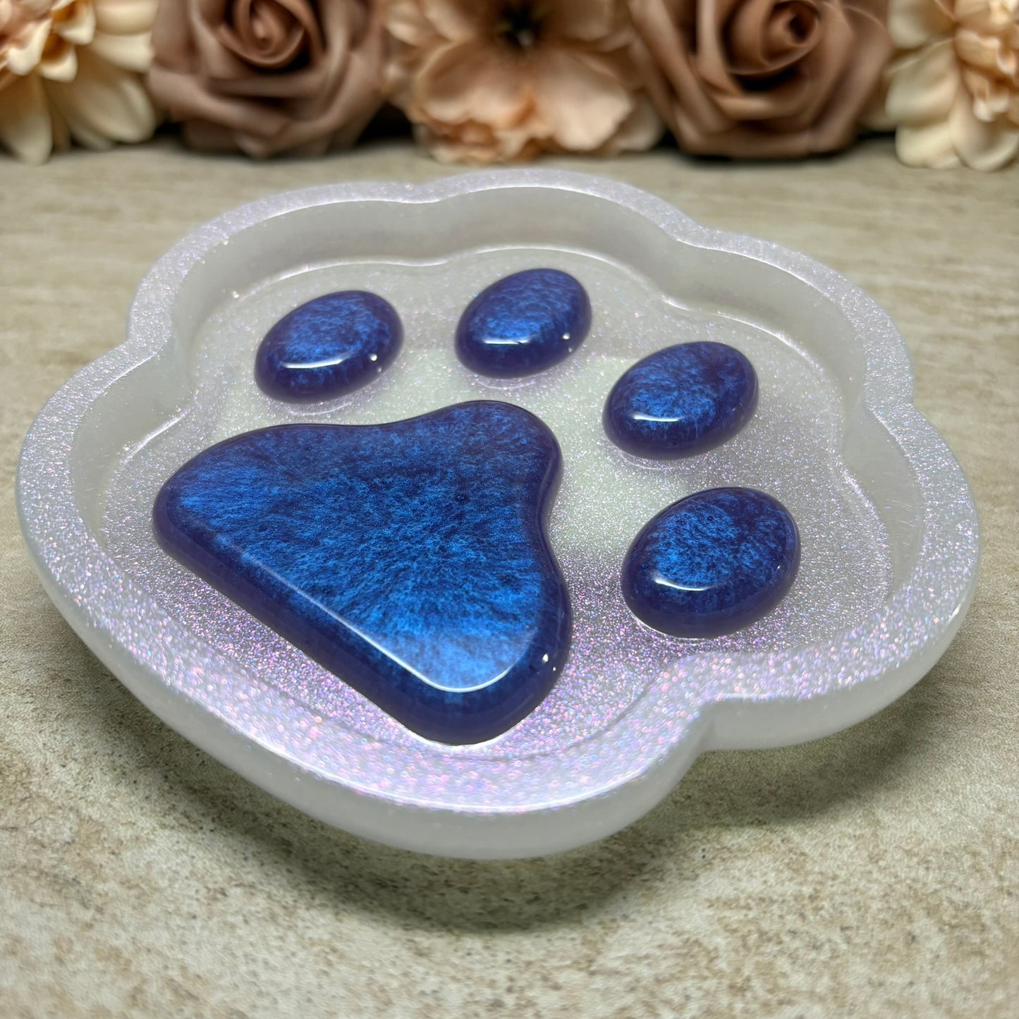 Schmuck-Tablett (-Schale)  "Pfote" versch. Designs