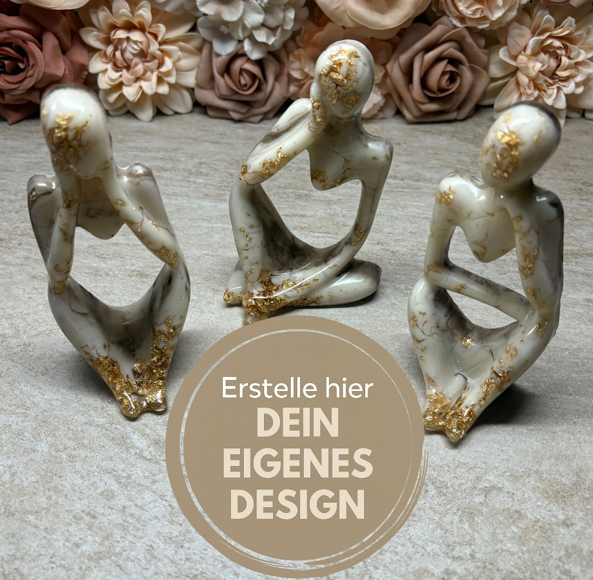 Figuren-Set "3 Denker" in deinem Wunschdesign
