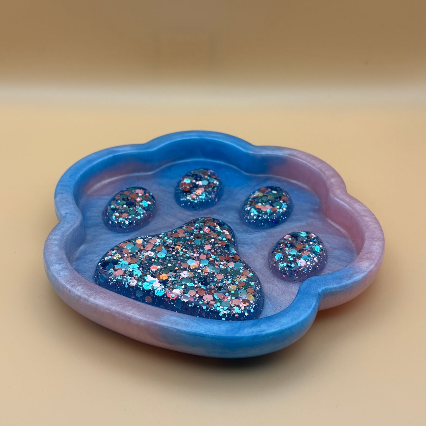 Schmuck-Tablett (-Schale)  "Pfote" versch. Designs