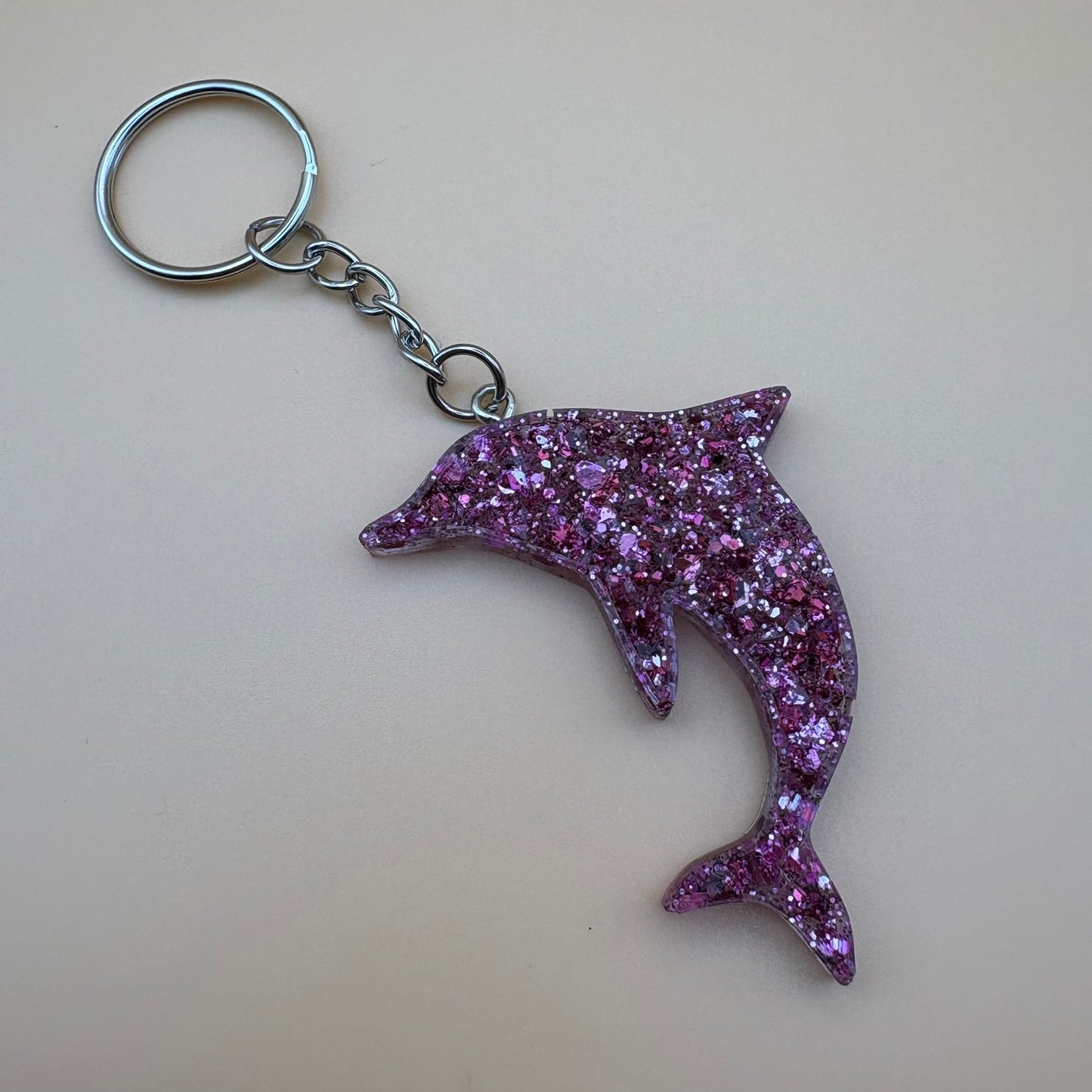 Schlüsselanhänger "Delfin Kristall" versch. Designs