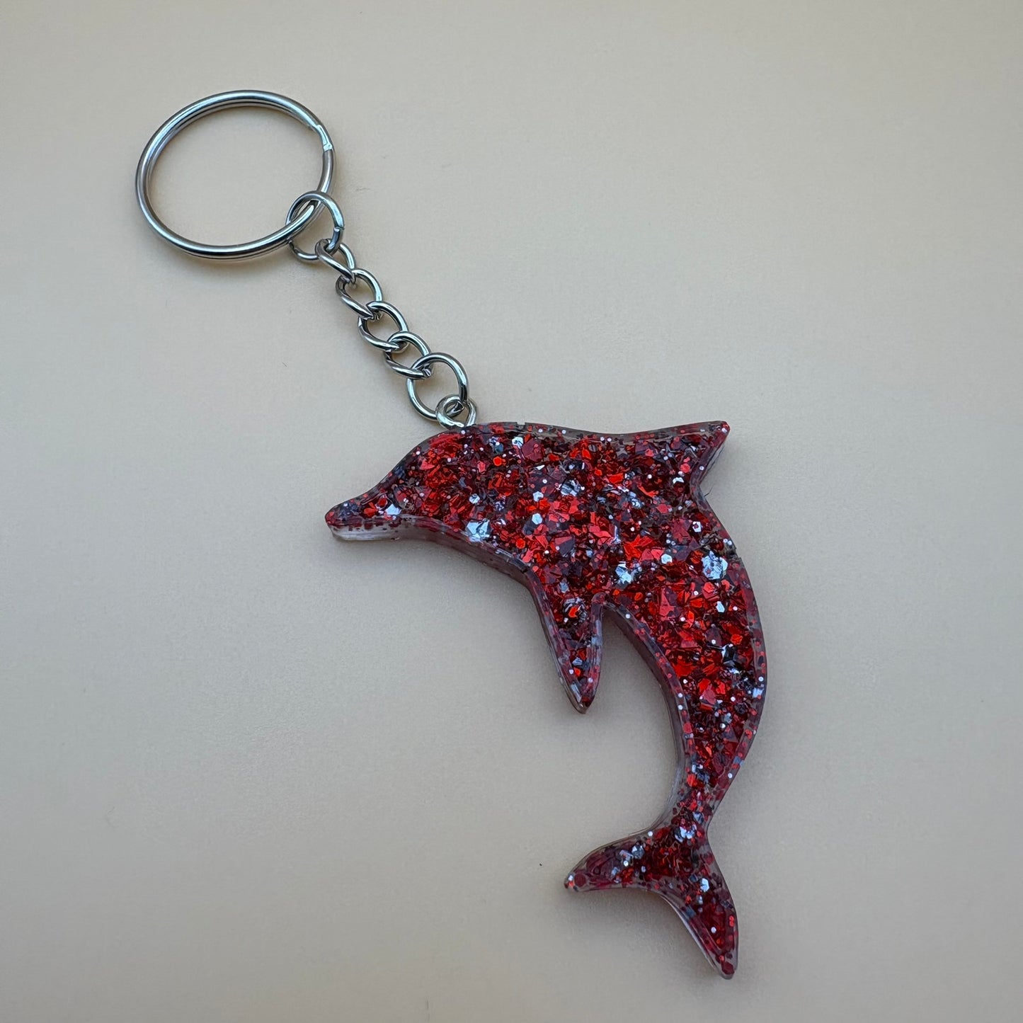 Schlüsselanhänger "Delfin Kristall" versch. Designs