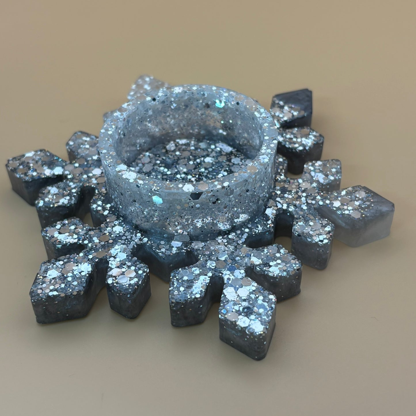 Teelichthalter "Schneeflocke"