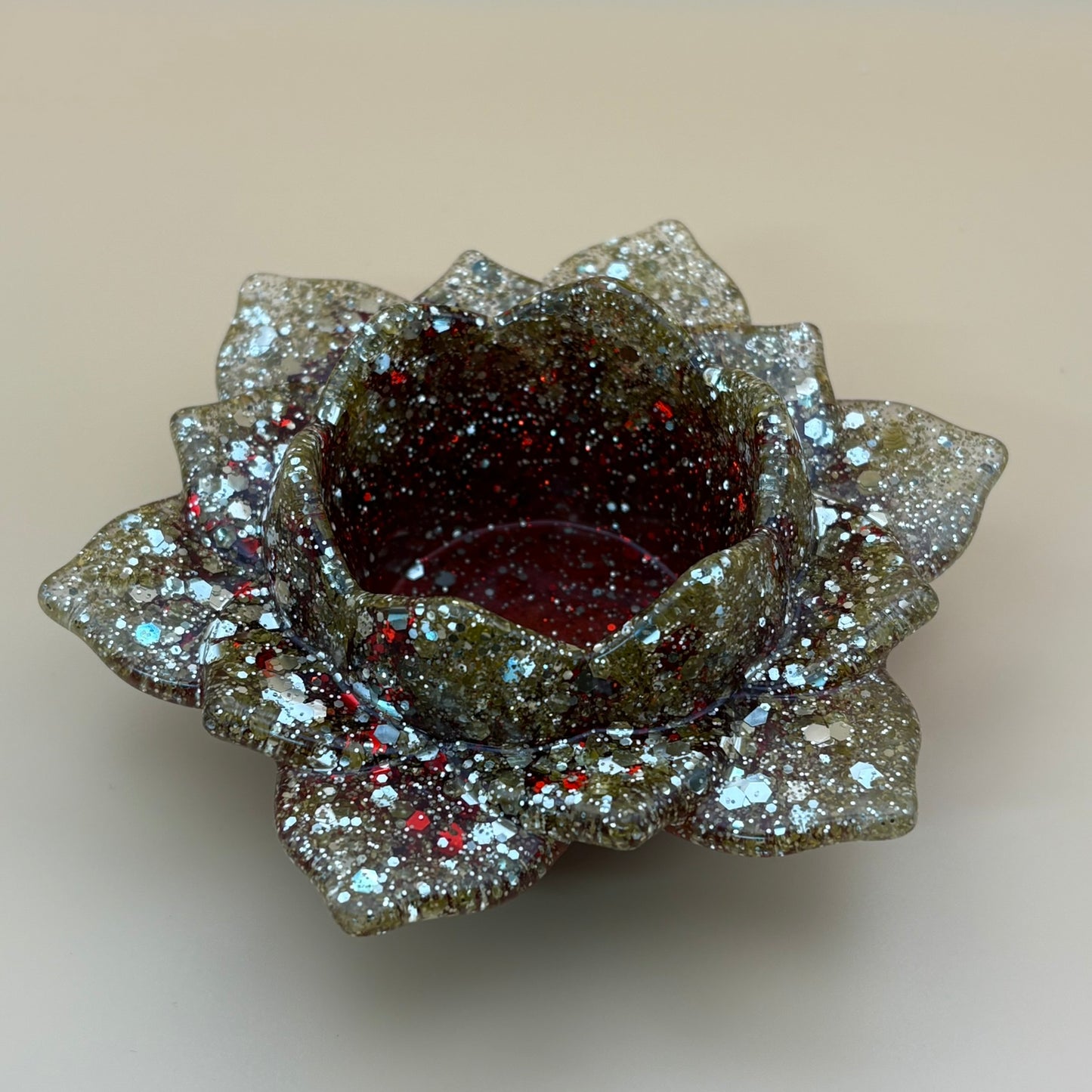 Teelichthalter "Lotus" versch. Designs