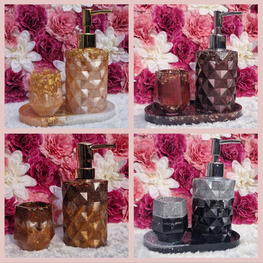 Badezimmersets versch. Designs